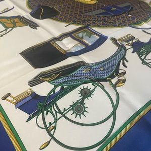 100% AUTHENTIC Vintage Hermès Silk Scarf